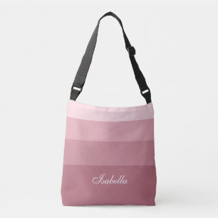 Sac Ajustable Gradient or rose rayures et calligraphie