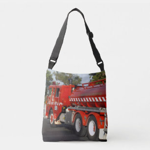 Sac Ajustable Grand Camion de Pompiers Rouge,