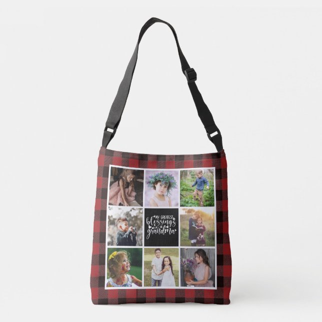 Sac Ajustable Grand-mère Collage photo Plus grandes bénédictions (Dos)