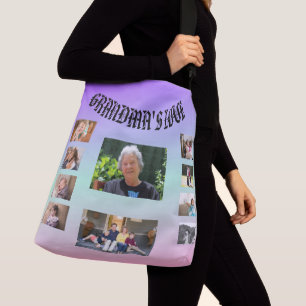 Sac Ajustable Grand-mère's Love Purple Blue 10 photo collage