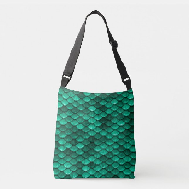 Sac Ajustable Grande échelle de sirènes vertes (Devant)