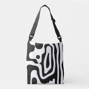 Sac Ajustable Grip Vise : Noir et Blanc Abstrait