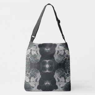 Sac Ajustable Grunge grise noire de crâne