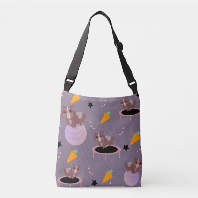 Sac Ajustable Guinée Fitness Pig Gym Drôle Design (Devant)