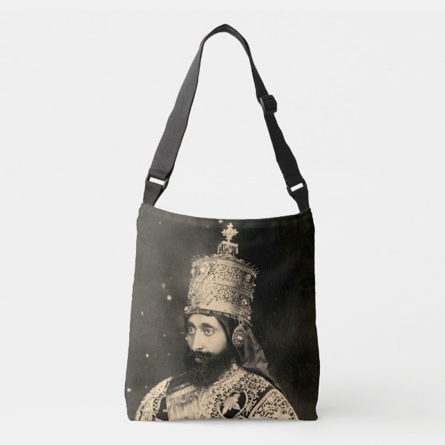 Sac Ajustable Haile Selassie - Jah Rastafari - Reggae Roots Bag (Devant)
