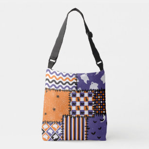 Sac Ajustable Halloween Patchwork Chats Fantômes