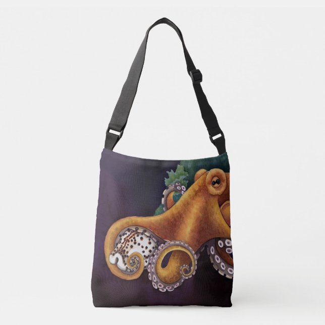 Sac Ajustable He'e (poulpe) avec Cowry (Devant)