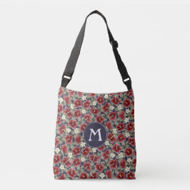 Sac Ajustable Hibiscus et Plumeria - Maroon