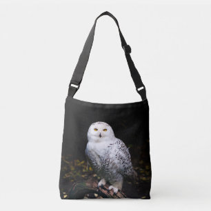 Sac Ajustable Hibou blanc majestueux d'hiver