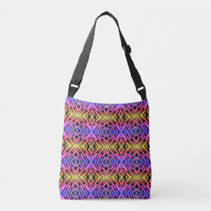 Sac Ajustable High Tech Sci-Fi Néon Violet Jaune Rose