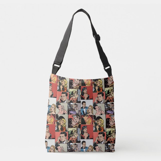Sac Ajustable Histoire d'amour rétro vintage (Devant)