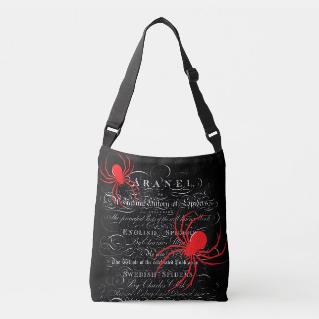 Sac Ajustable Histoire naturelle Titre Page Araignées Calligraph (Devant)