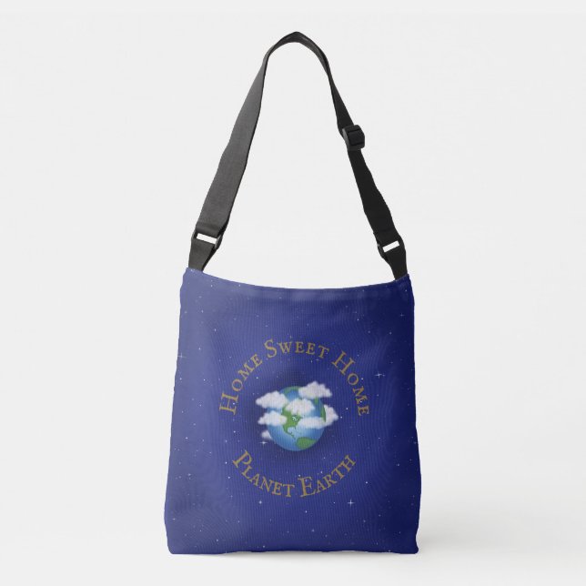 Sac Ajustable "Home Sweet Home Planet Earth" Astronomie lunaire (Devant)