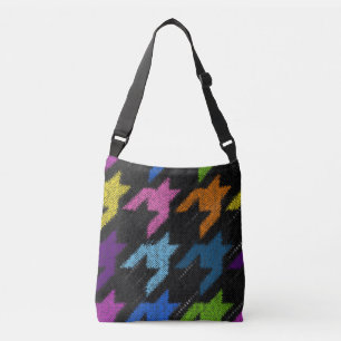Sac Ajustable Houndstooth : imitation de toile brute.