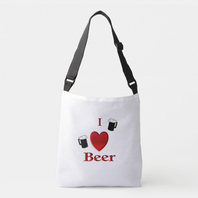 Sac Ajustable I Heart Beer Design (Devant)