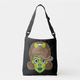 Sac Ajustable Illustration d'art de crâne de sucre super girly