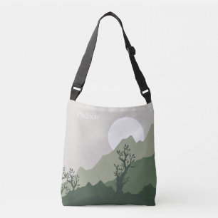 Sac Ajustable Illustration de la nature de nom personnalisé