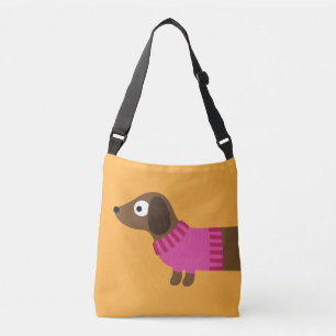 Sac Ajustable Illustration de mignonne long Dachshund