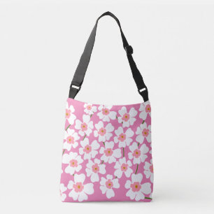 Sac Ajustable Imaginaire blanc  Motif rose