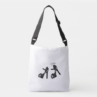 Sac Ajustable Impression de chaussures élégante - Plaque noire