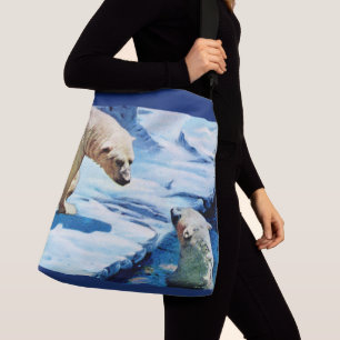 Sac Ajustable impression de deux ours polaires