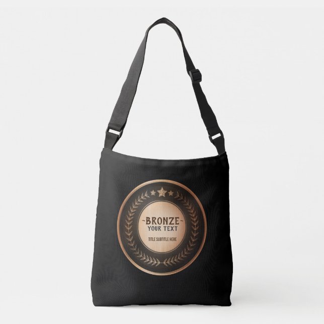 Sac Ajustable IMPRIMER do-it-yourself MÉDAILLE Champion de bronz (Devant)