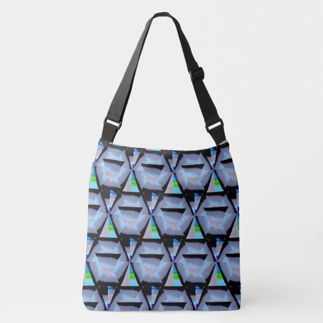 Sac Ajustable Indigo Blue Hexagon (Devant)