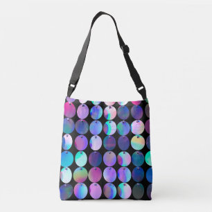 Sac Ajustable Iridescente métallique Cercles bleu pourpre