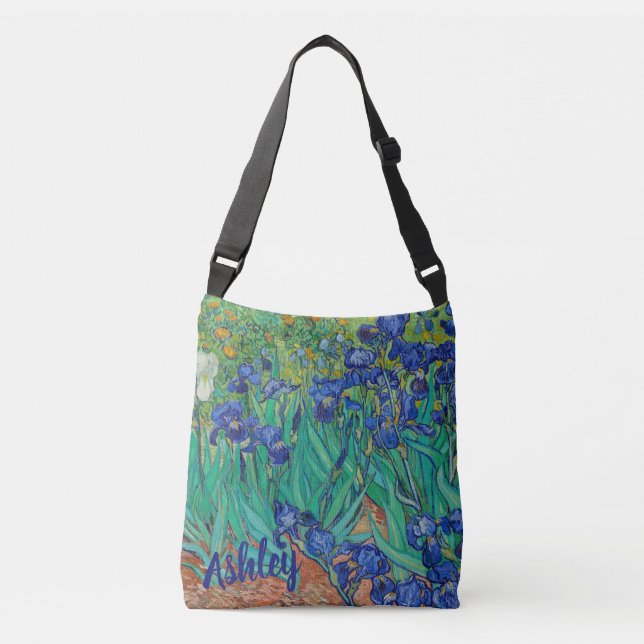 Sac Ajustable Iris Van Gogh Art Personnalisé (Devant)