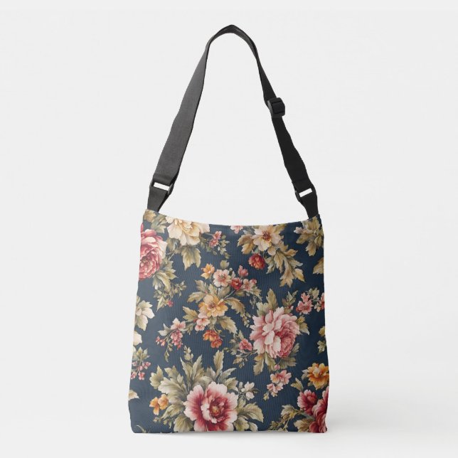 Sac Ajustable Italien Exquis Beau Modèle Floral (Devant)