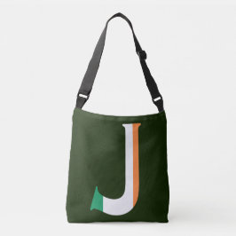 Sac Ajustable J Monogram superposé sur le drapeau irlandais cbcn