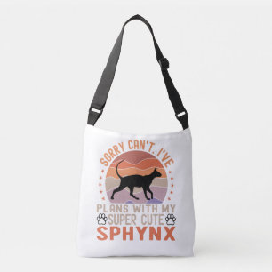 Sac Ajustable J'ai des plans avec mon chat Sphynx