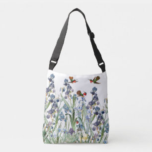 Sac Ajustable Jardin d'agrément Fourre-tout d'iris d'oiseaux de