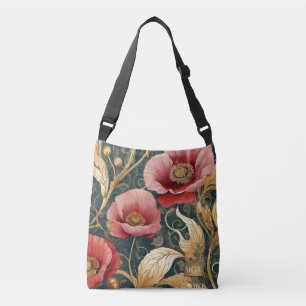 Sac Ajustable Jardin de Pavots en Fleur - Art Nouveau Botanique