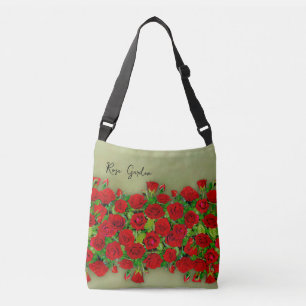 Sac Ajustable Jardin de roses rouges vibrant motif floral