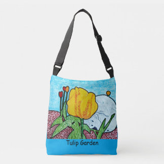 Sac Ajustable Jardin de tulipes bleu azur