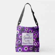 Jardin est mon endroit heureux Fleur violet brilla