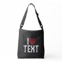 Je avec design de coeur rouge