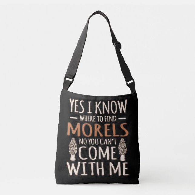 Sac Ajustable Je Connais Morels Chasse Chasse De Champignons Myc (Devant)