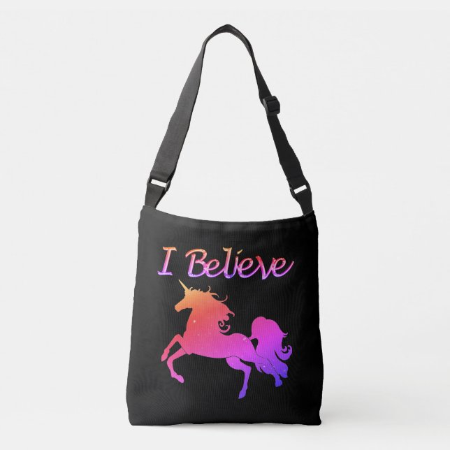 Sac Ajustable Je crois aux licornes (Devant)