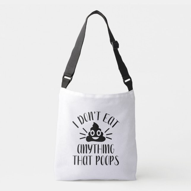 Sac Ajustable Je ne mange rien qui bouffe, Vegan (Devant)