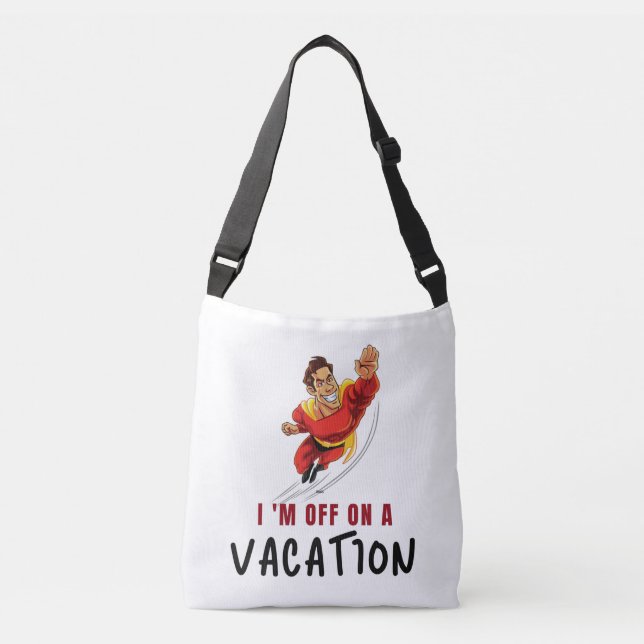 Sac Ajustable Je pars en vacances - Fourre-tout (Devant)
