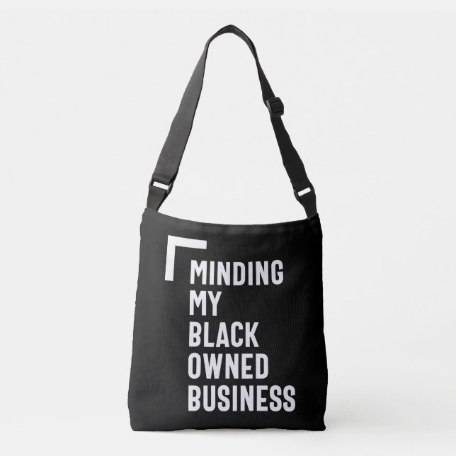 Sac Ajustable Je pense à mon entreprise noire chemise Entreprene (Devant)