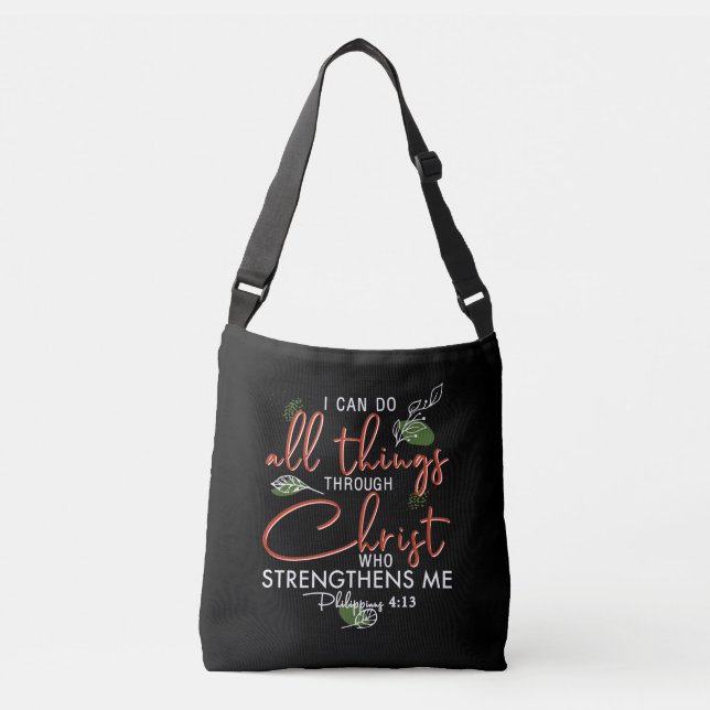 Sac Ajustable Je Peux Faire Toutes Les Choses Par Le Christ Qui  (Devant)