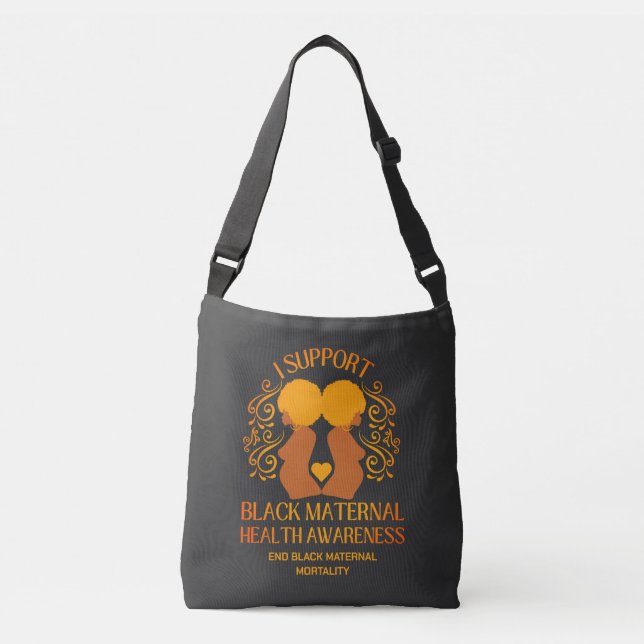 Sac Ajustable Je soutiens BLACK MATERNAL SANTÉ SENSIBILISATION M (Devant)