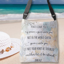 Jean 14:27, Paix, Bible Verse Bohème Floral