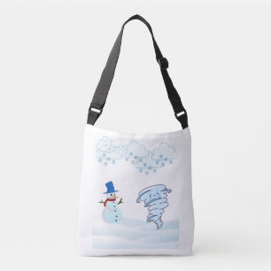 Sac Ajustable Joli bonhomme de neige et vent d'hiver