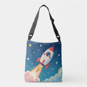 Sac Ajustable Joli fusée spatiale décollant