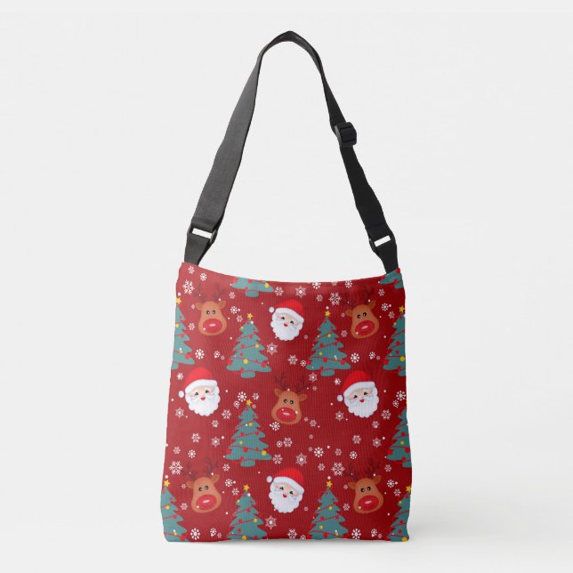 Sac Ajustable Joli Noël Père Noël Reindeer | Fêtes de Noël (Devant)