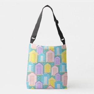 Sac Ajustable Joli Pastel Plage Rayé Hut Motif